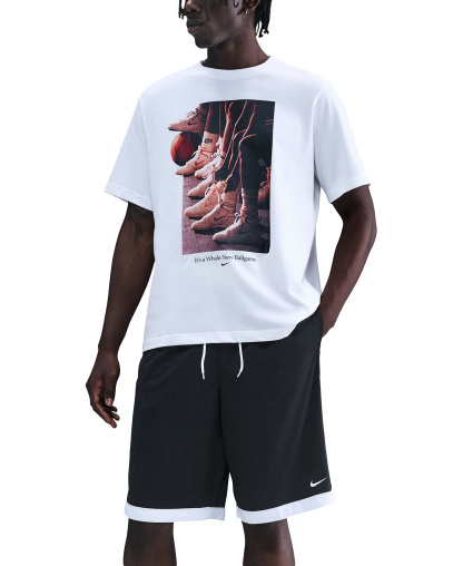 Nike Men's DNA Academy Dri-FIT Basketball Shorts, 11" Inseam - Black/White