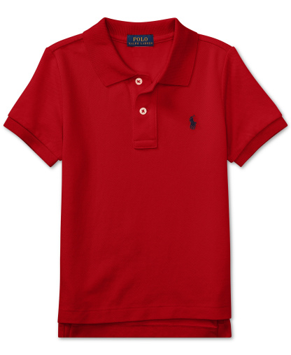 Polo Ralph Lauren Boys' 2T-7 Cotton Mesh Polo Shirt - RL 2000 Red