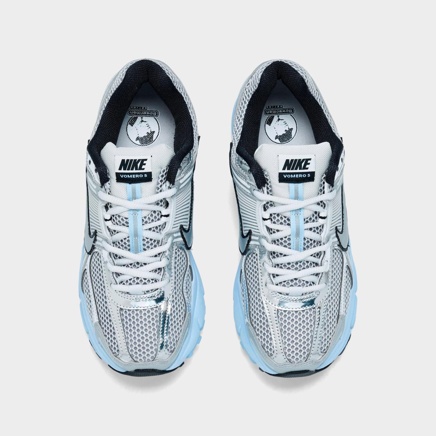 Women's Nithtke Zoom Vomero 5 Casual Shoes - Part 2 - Photon Dust/Hydrogen Blue/Cobalt Bliss/Metallic Silver - Top view