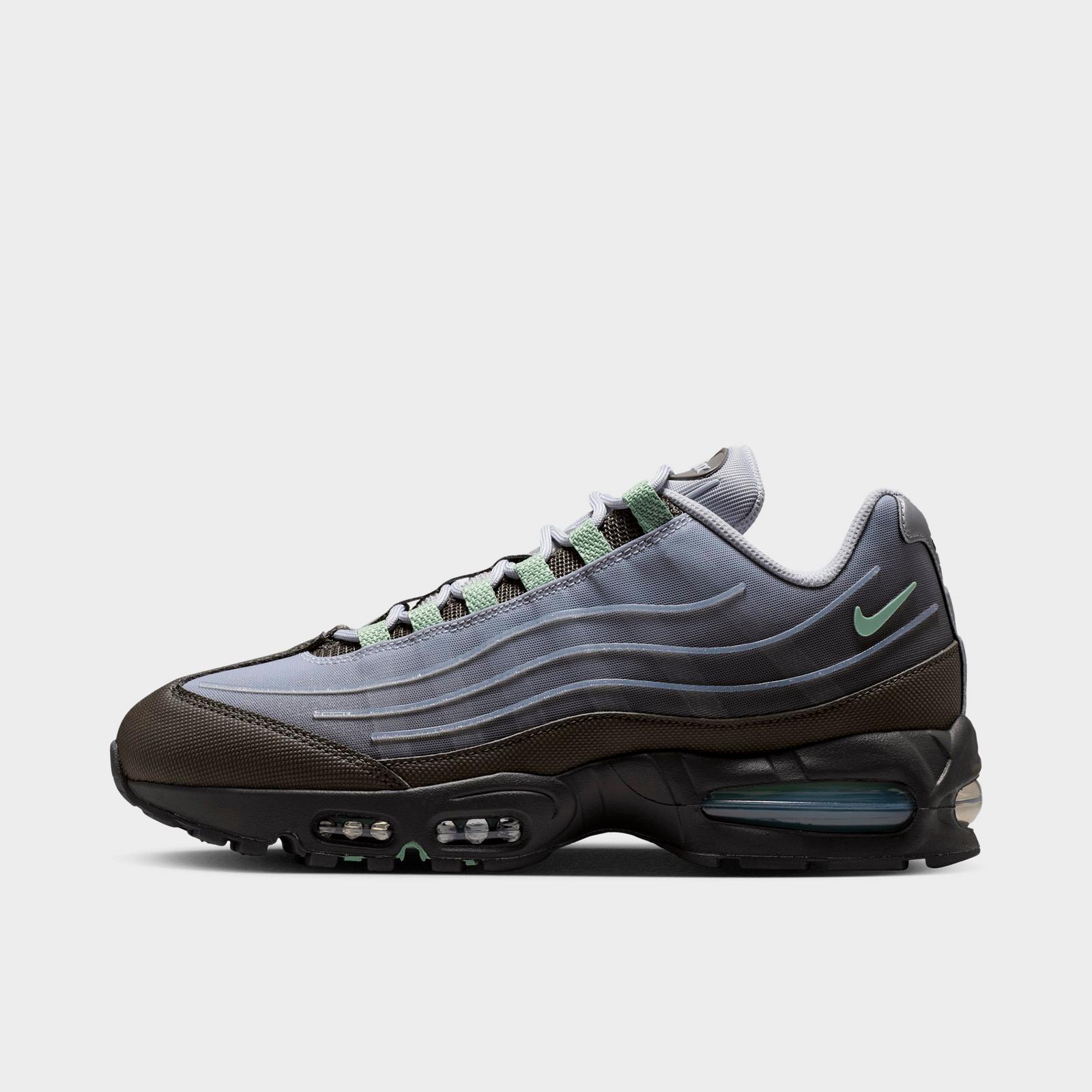 Men's Nike Air Max 95 Big Bubble Casual Shoes - Medium Ash/Wolf Grey/Metallic Silver/Steam (IH7853-200)