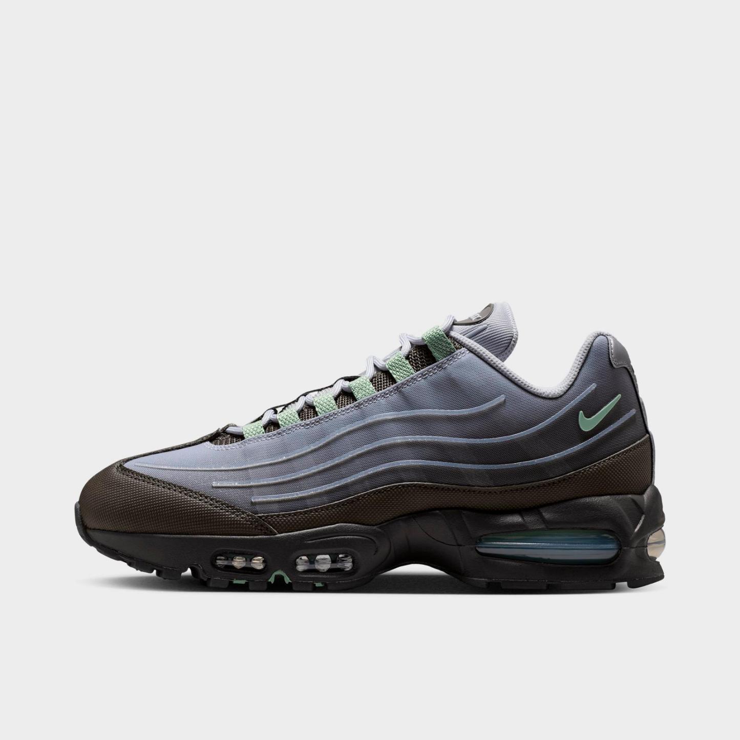 Men's Nike Air Max 95 Big Bubble Casual Shoes - Medium Ash/Wolf Grey/Metallic Silver/Steam (IH7853-200)
