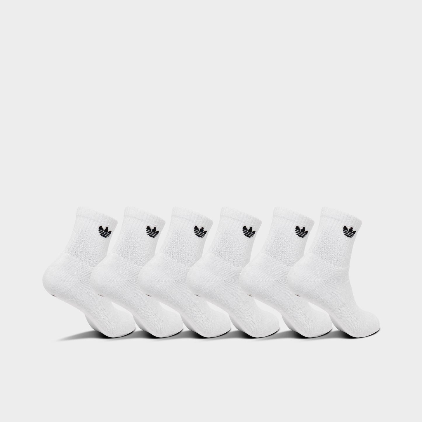 adidas Originals Trefoil Quarter Socks (6 Pack) - White