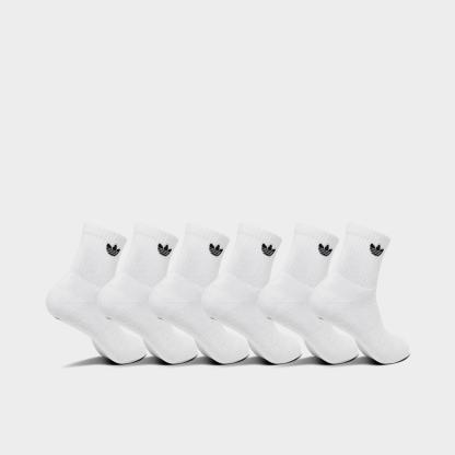 adidas Originals Trefoil Quarter Socks (6 Pack) - White