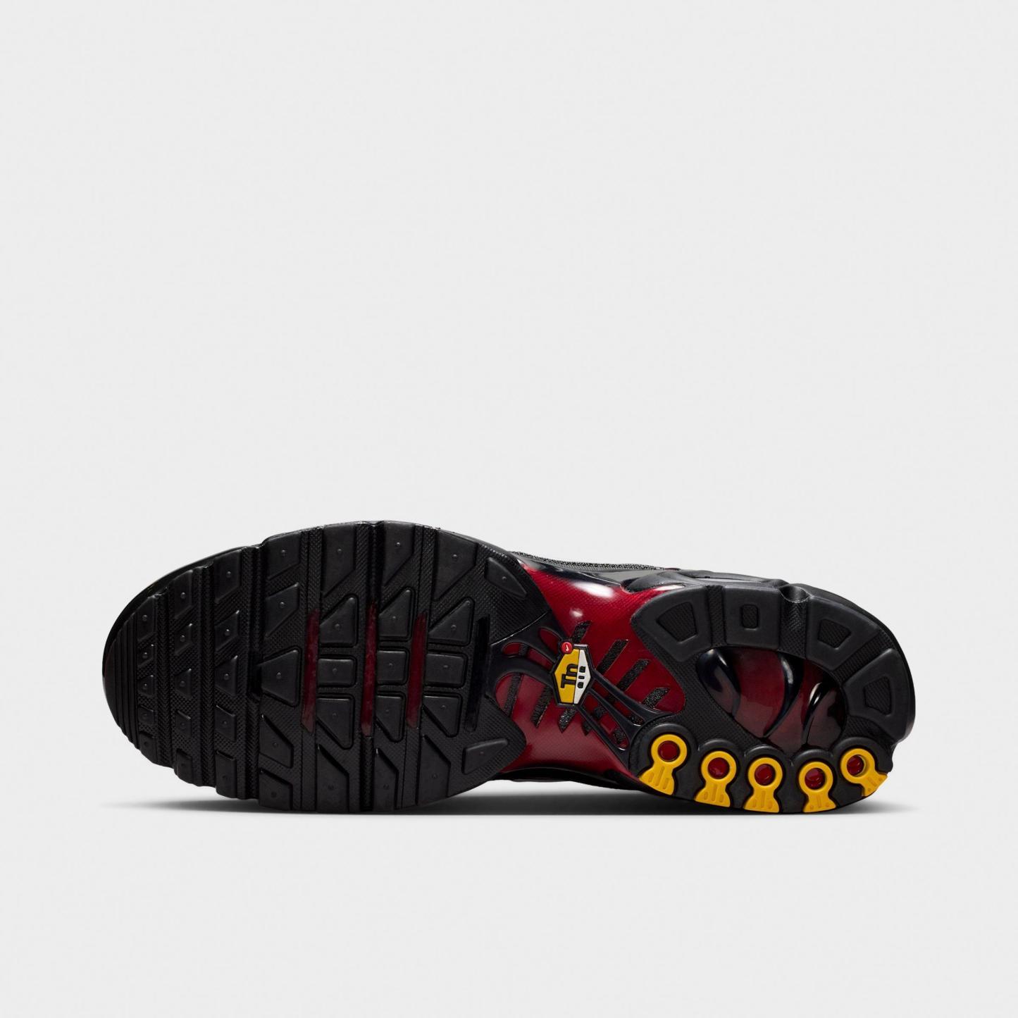 Men's Nithtke Air Max Plus Casual Shoes - Tough Red/Black/Mystic Dates/Grey Fog - Bottom view