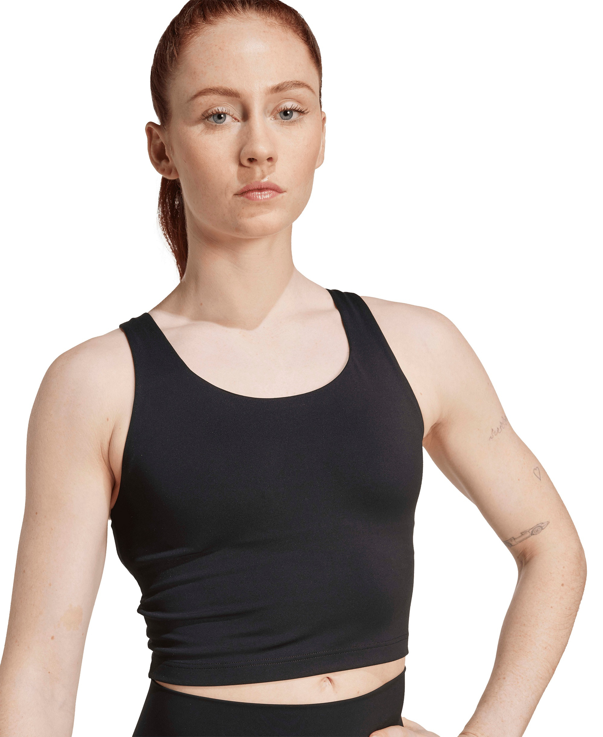 adidas Women's All Me Medium-Support Bra Tank Top - Black