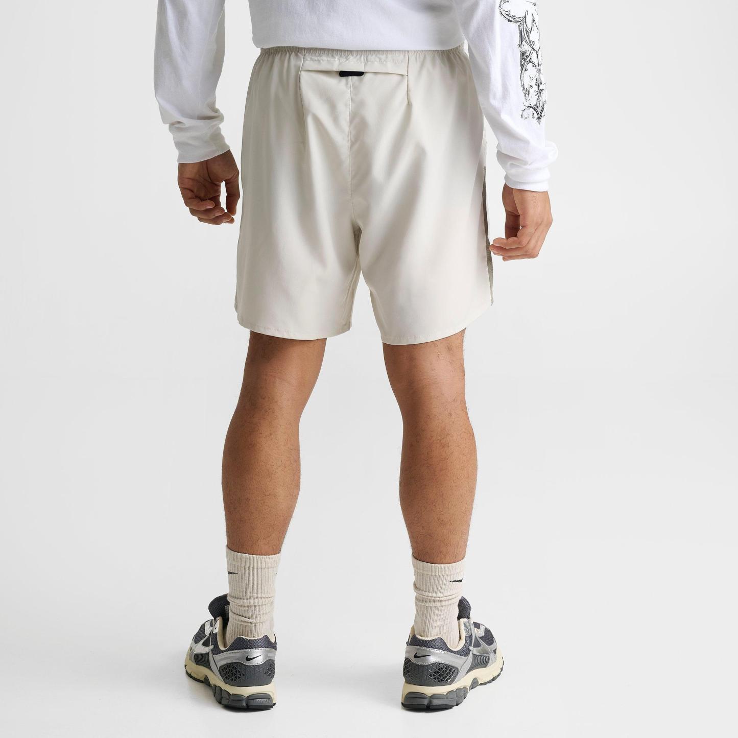 Men's Nithtke Dri-FIT Challenger Brief-Lined 7" Running Shorts - Light Bone/Dark Stucco