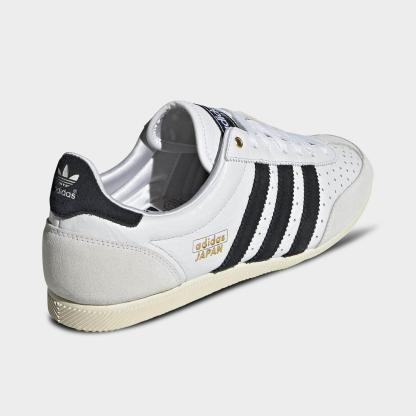 Women's adidas Originals Japan Casual Shoes - Part 3 - Cloud White/Core Black/Gold Metallic - Back view