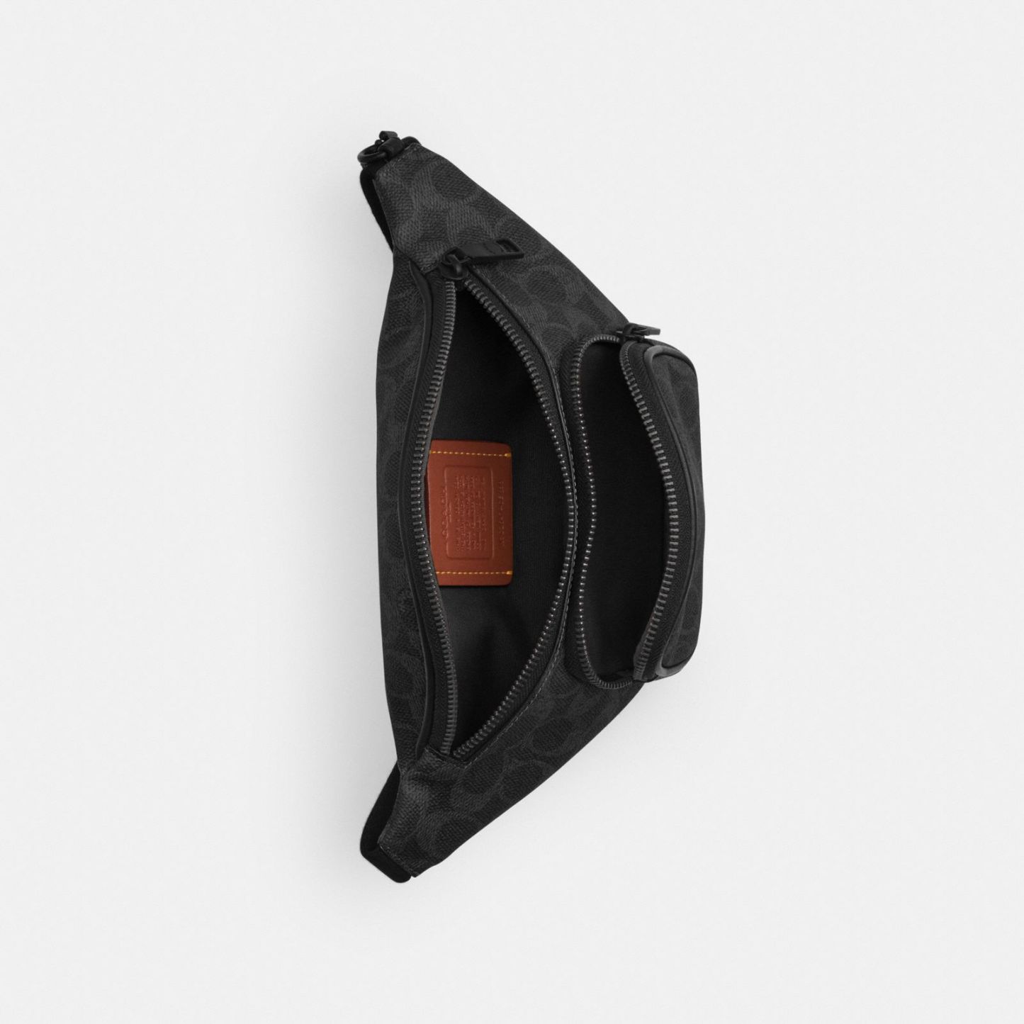 Travis Belt Bag 30 In Signature Canvas - Matte Black/Black Signature - view 3