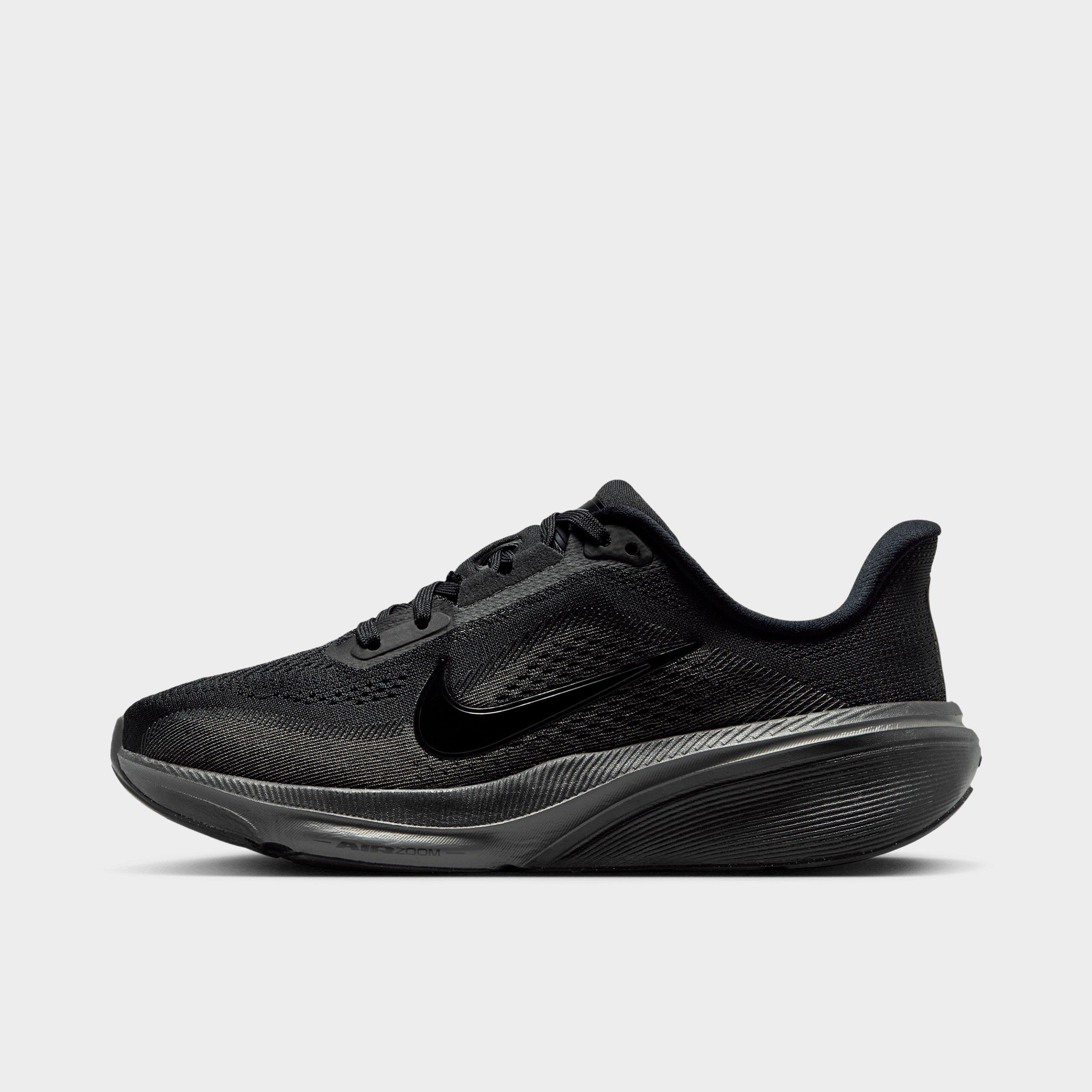 Big Kids' Nithtke Pegasus 42 Running Shoes - Black/Anthracite/Black - Left shoe facing left. Outside of the shoe.