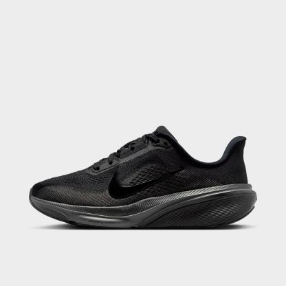 Big Kids' Nithtke Pegasus 42 Running Shoes - Black/Anthracite/Black - Left shoe facing left. Outside of the shoe.