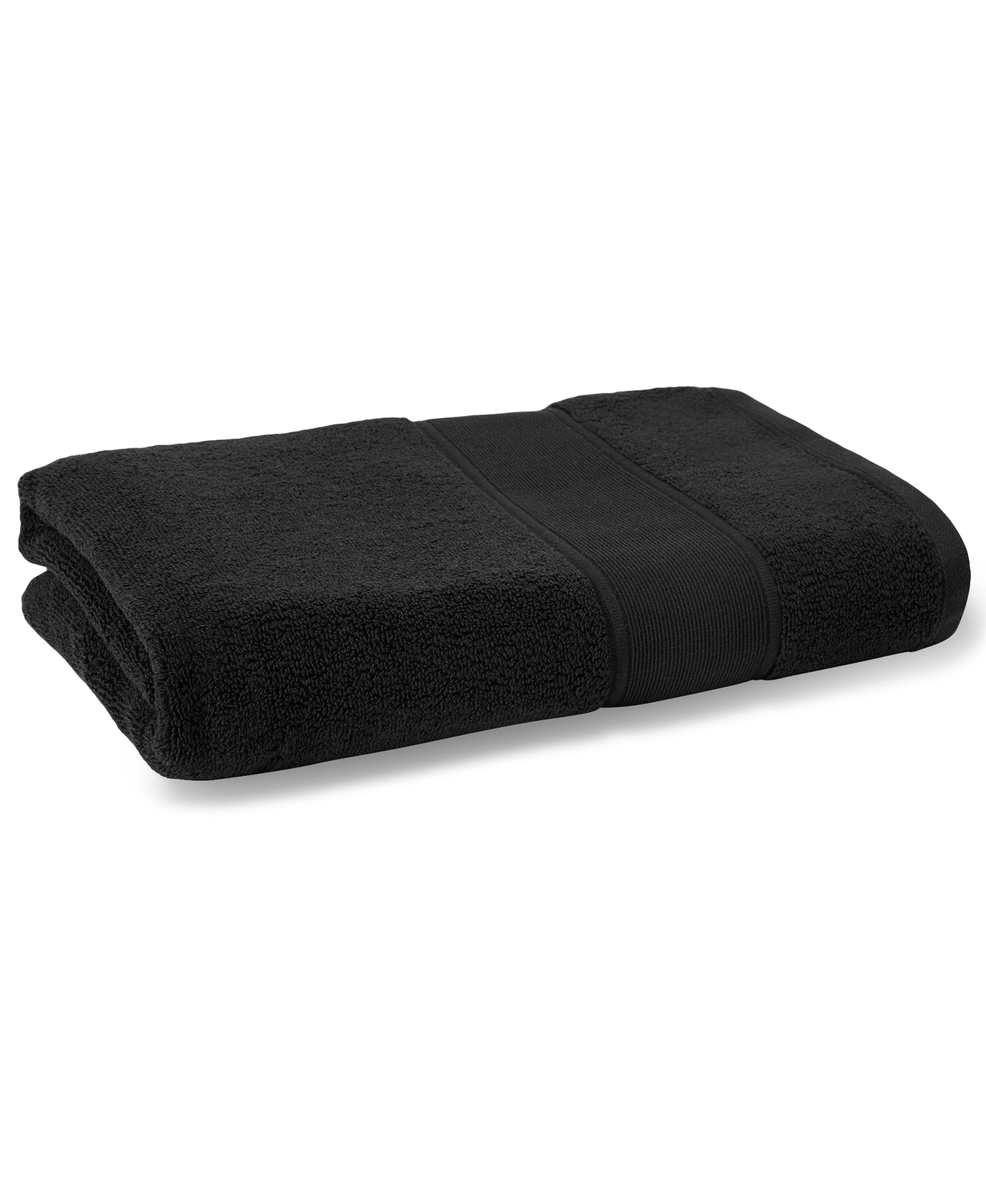 Lauren Ralph Lauren Sanders Solid Antimicrobial Cotton Bath Towel, 30" x 56" - Black