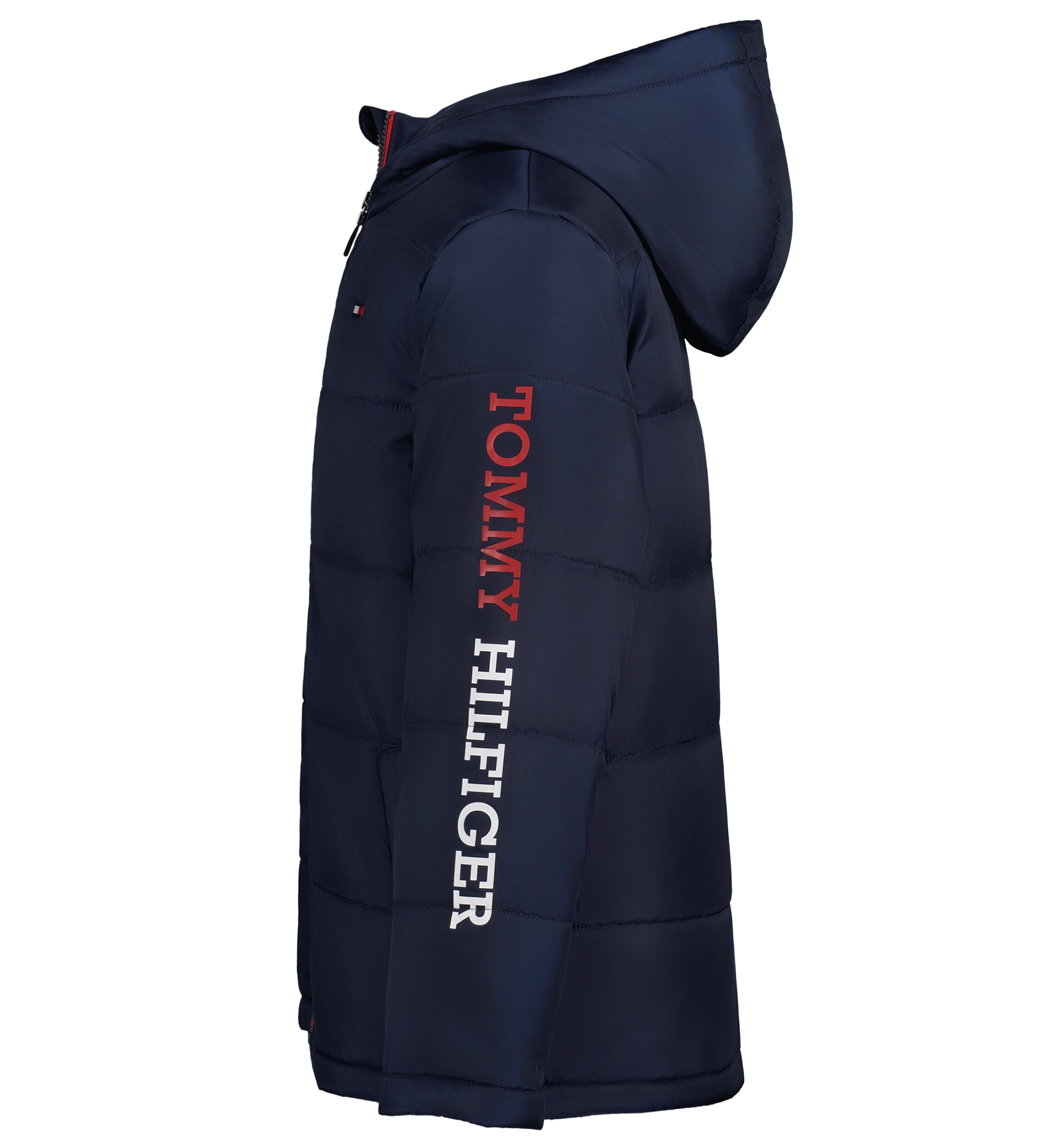 Tommy Hilfiger Boys' 8-20 Logo Puffer Jacket - Navy Blazer