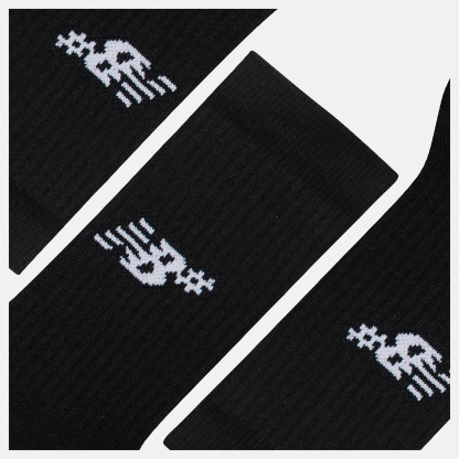 New Balance Active Numeric Crew Socks 3 Pack, AC0048UBK