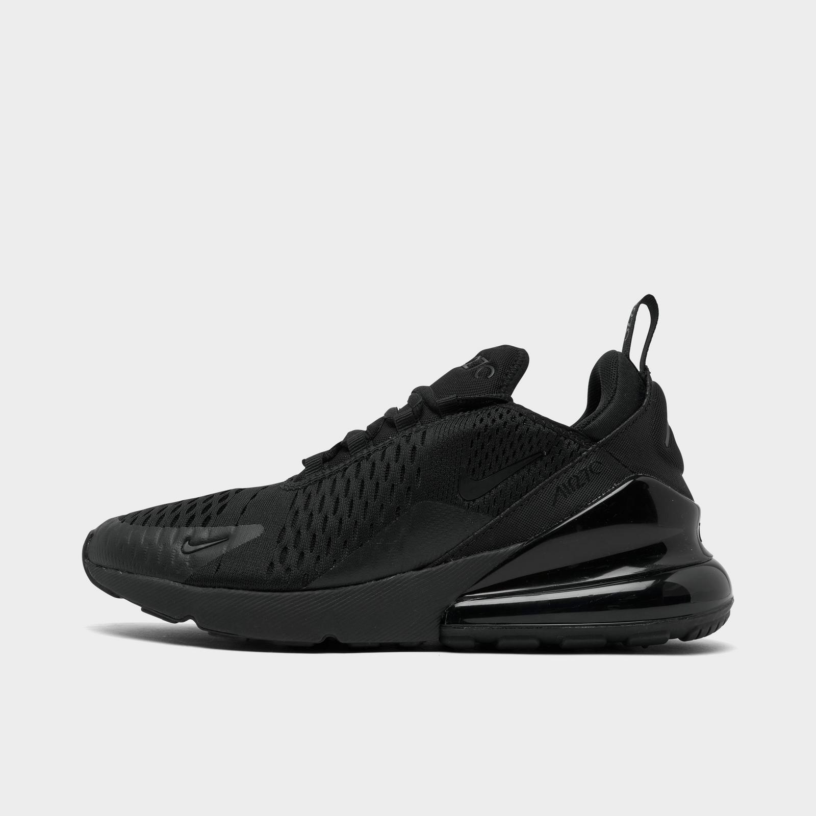 Big Kids' Nike Air Max 270 Casual Shoes - Black/Black/Black