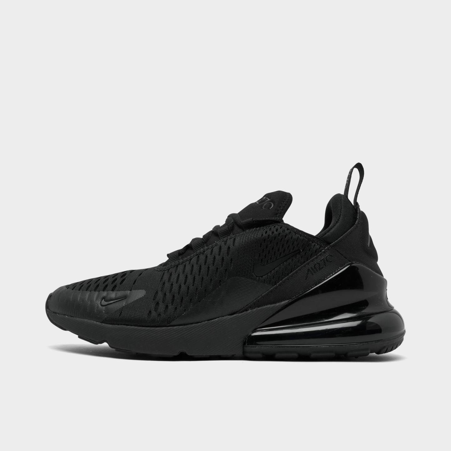Big Kids' Nike Air Max 270 Casual Shoes - Black/Black/Black