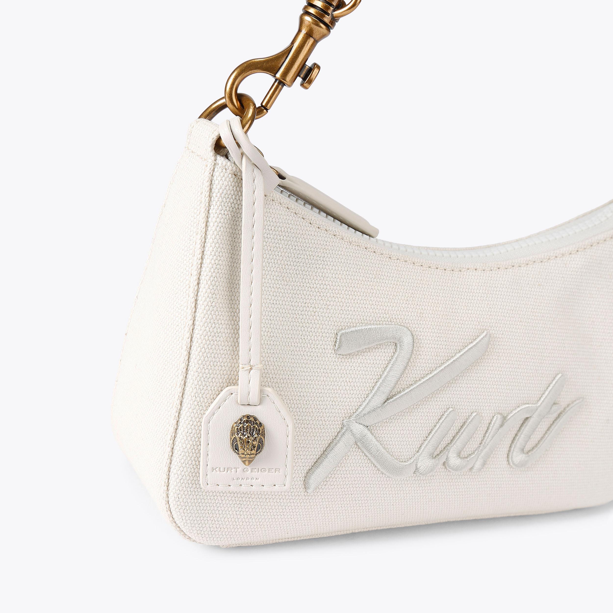 Kurt Geiger London Small Kurt Hobo Cross Body Bag - White - view 5