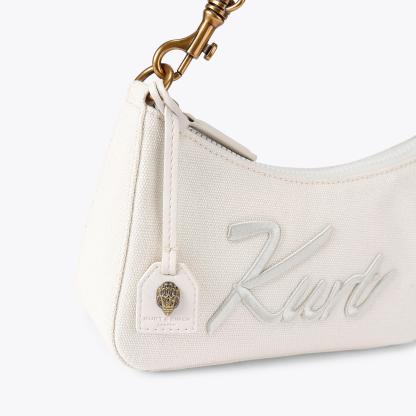 Kurt Geiger London Small Kurt Hobo Cross Body Bag - White - view 5
