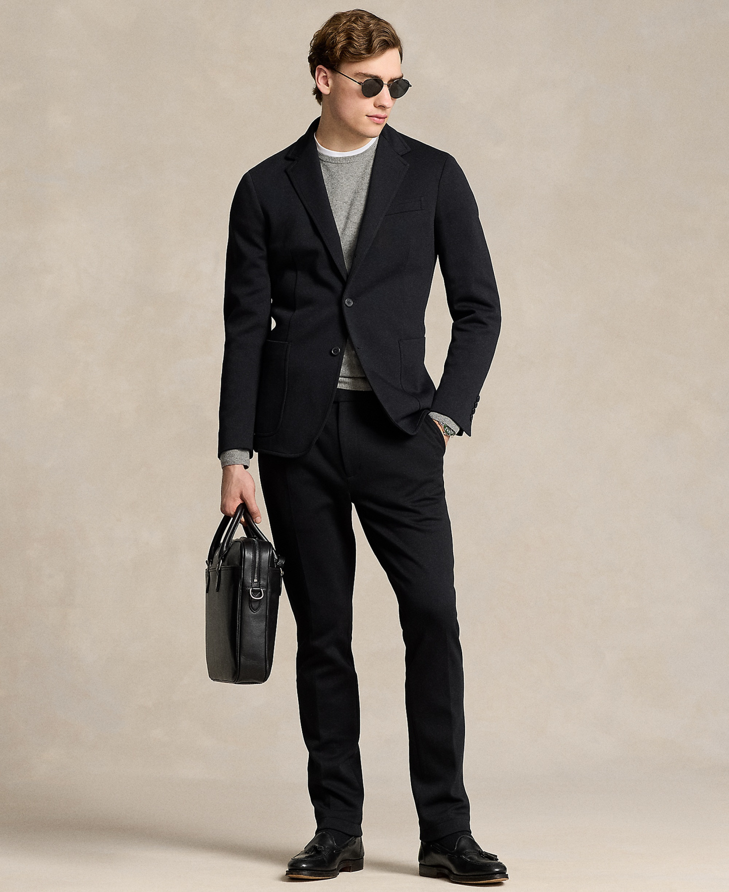 Polo Ralph Lauren Men's Polo Soft Double-Knit Suit Jacket - Black