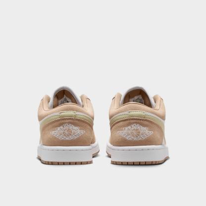 Women's Air Jordan Retro 1 Low Casual Shoes - Khaki/Olive Aura/Sail/White - view 4