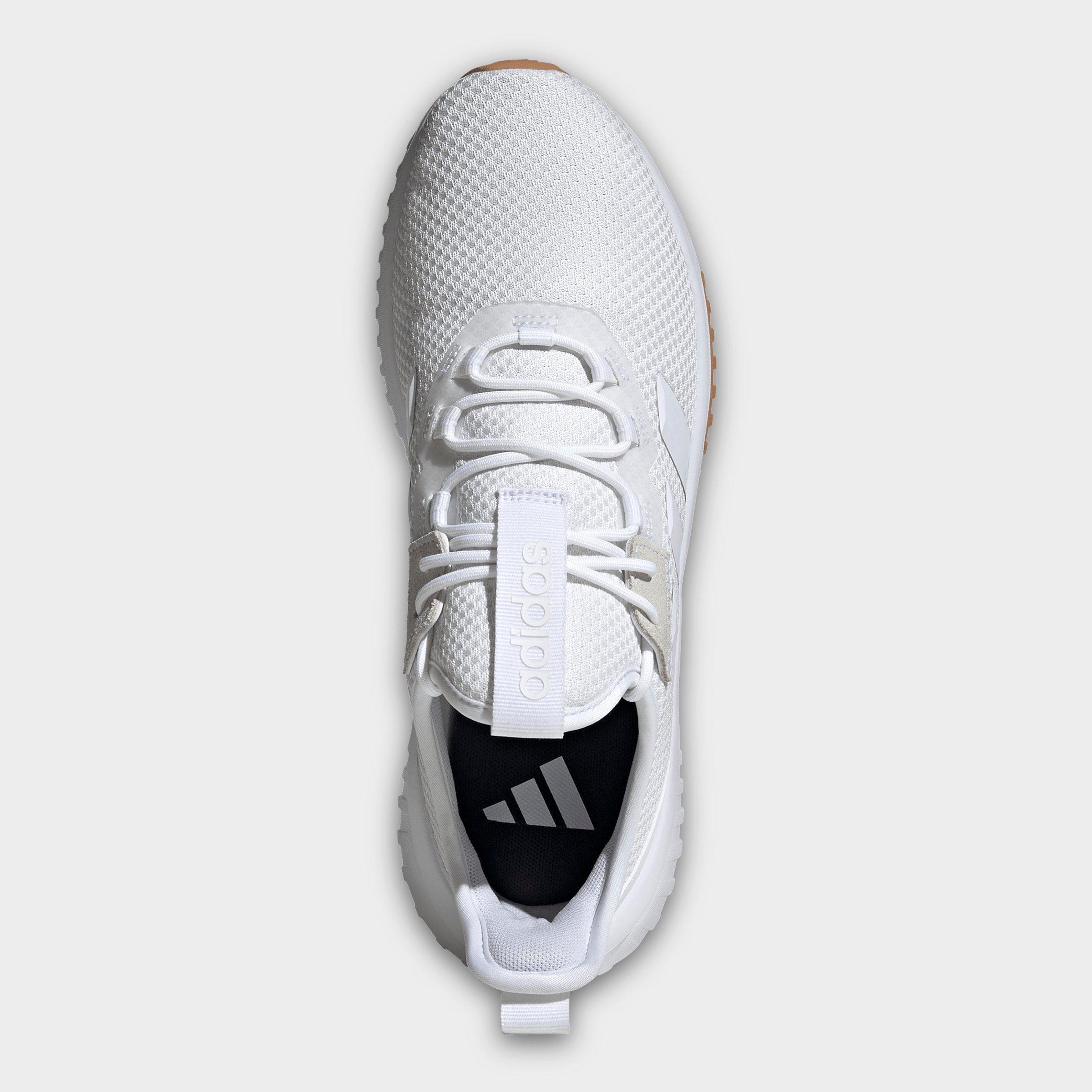 Men's adidas Kaptir 4.0 Casual Shoes - White/White/Crystal White - Top view