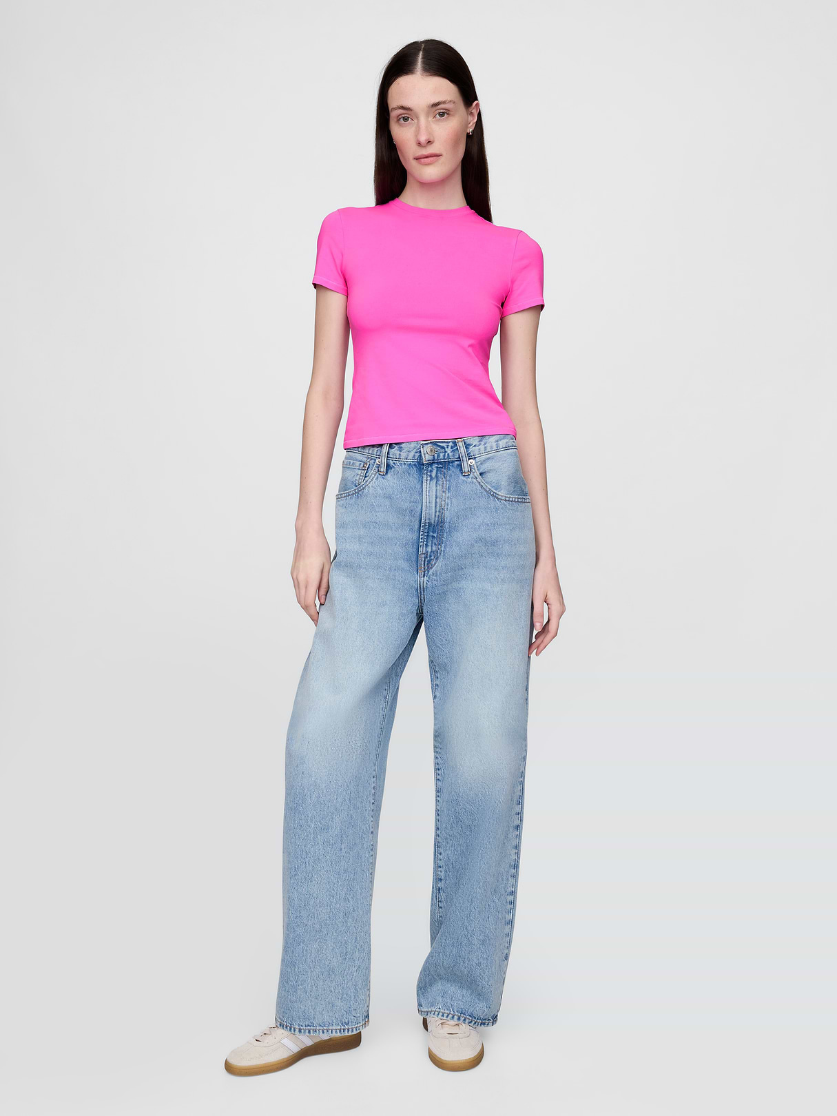 CloseKnit Jersey T-Shirt - Budding pink
