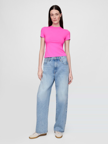CloseKnit Jersey T-Shirt - Budding pink