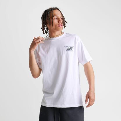 Men's New Balance Vision Graphic T-Shirt - White/Blue - view 3