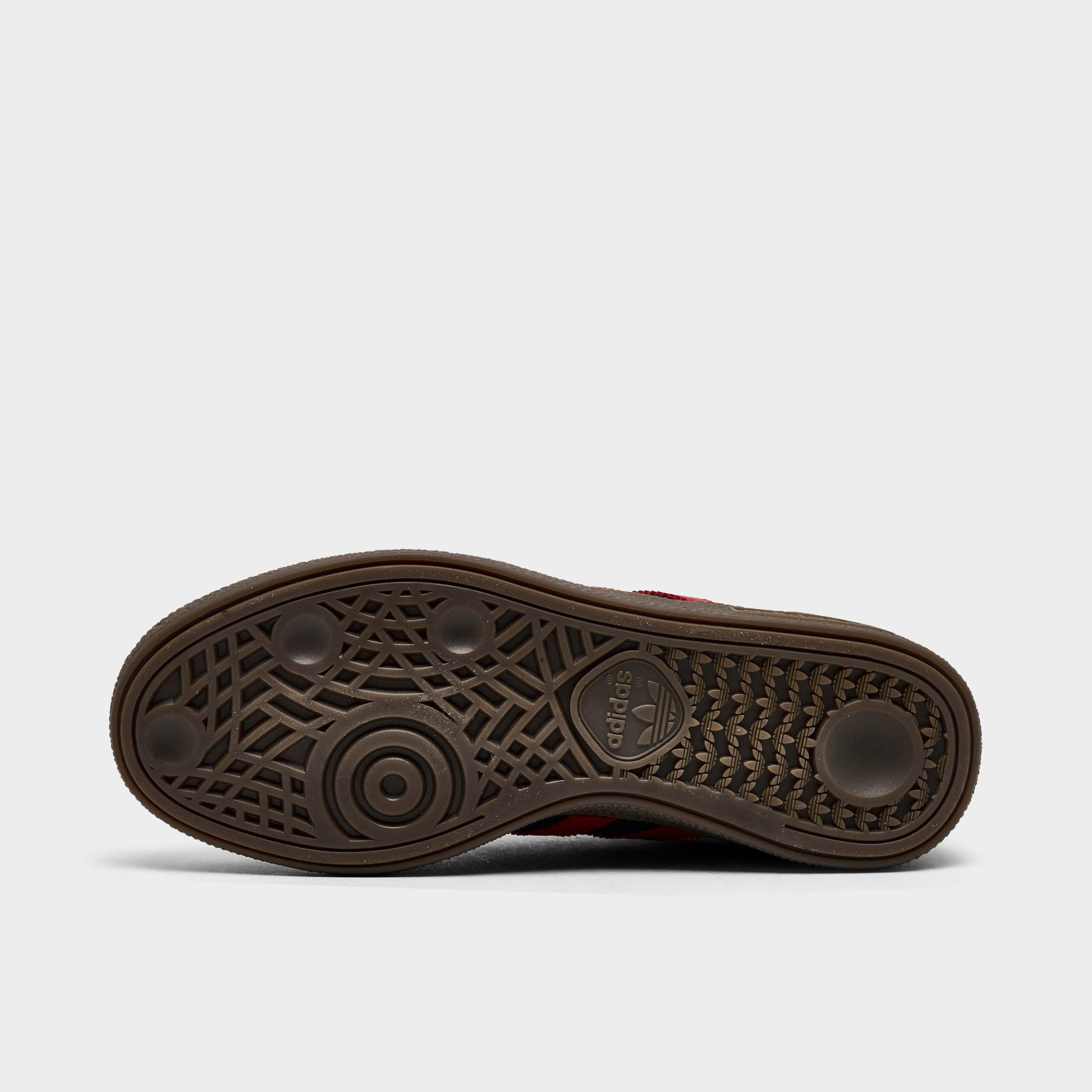 Big Kids' adidas Originals Handball Spezial Casual Shoes - Part 1 - Core Black/Pure Ruby - Bottom view