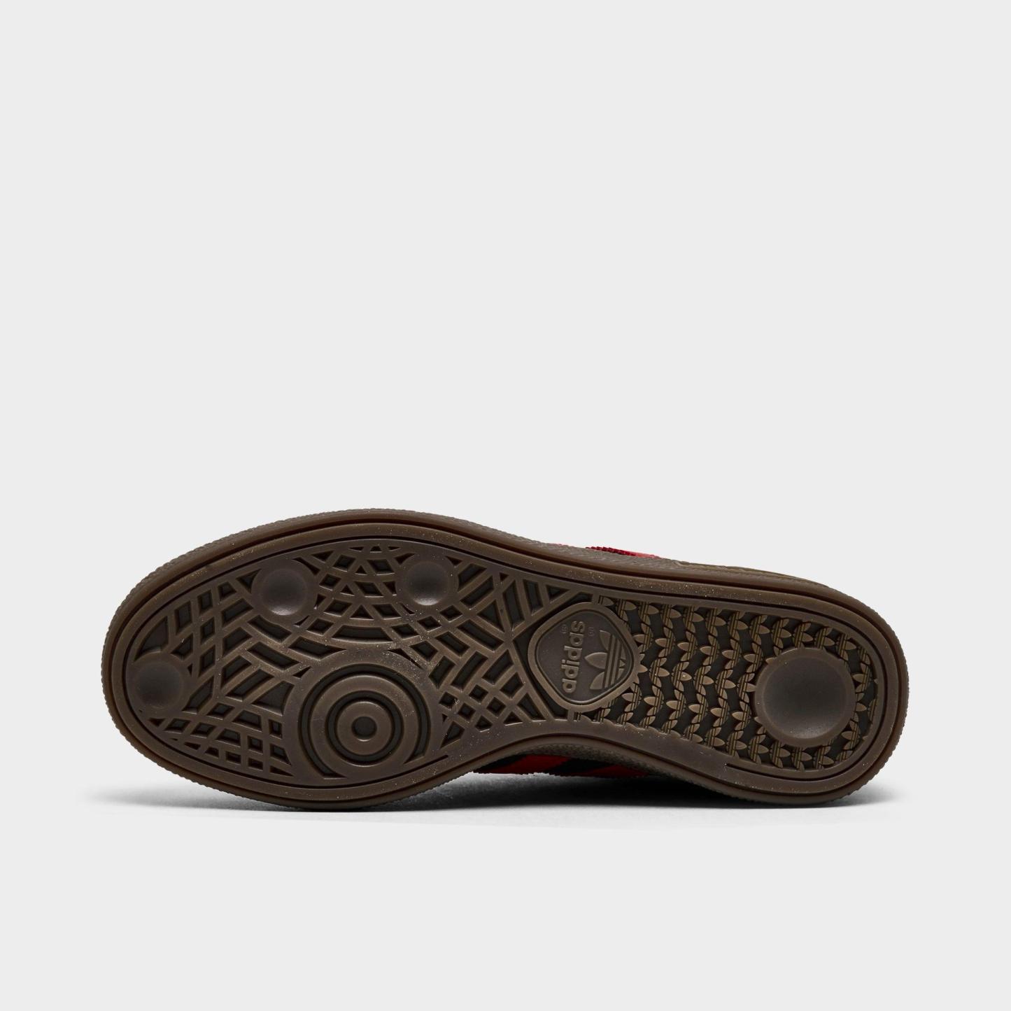 Big Kids' adidas Originals Handball Spezial Casual Shoes - Part 1 - Core Black/Pure Ruby - Bottom view