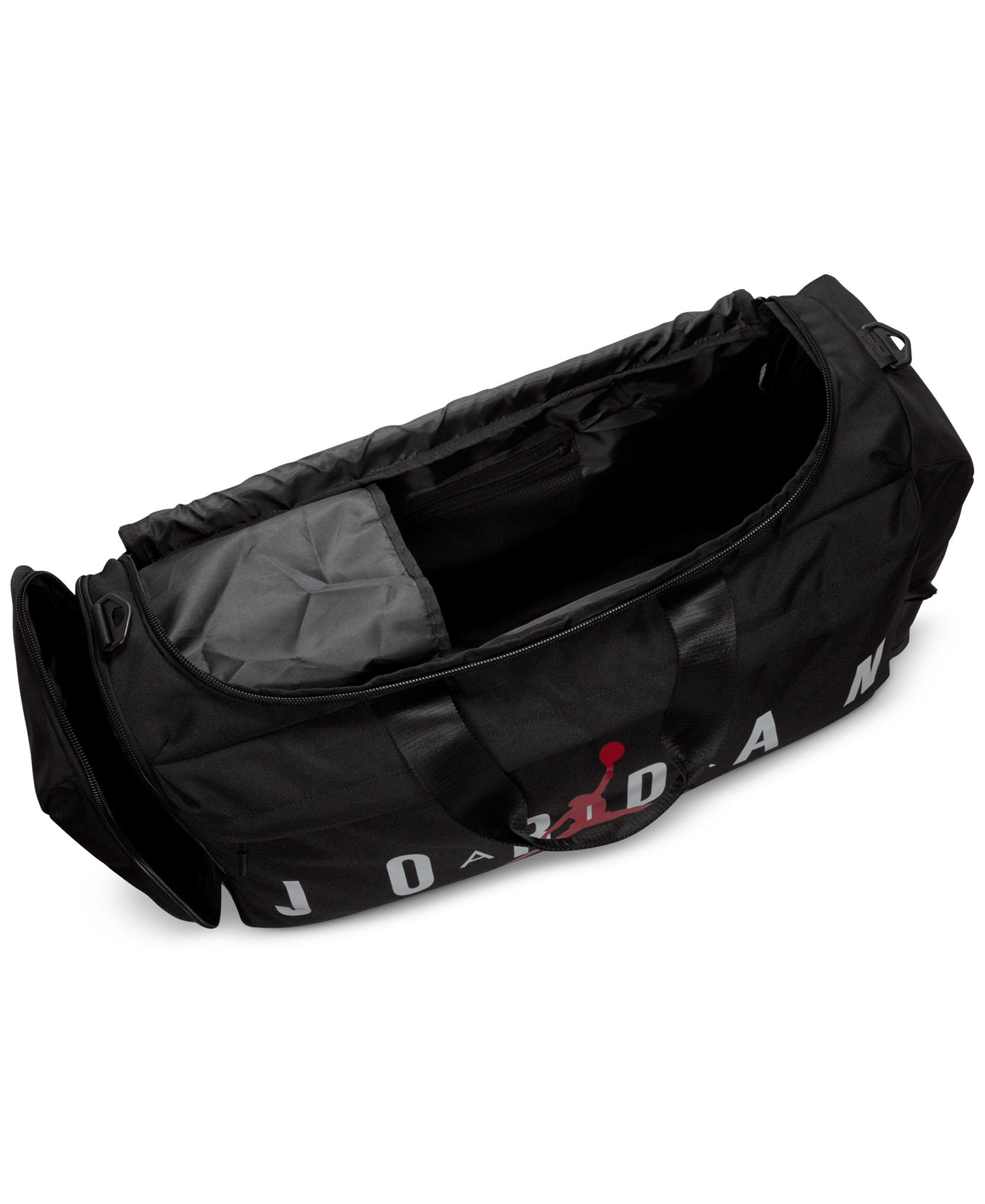 Jordan Large Logo Duffel Bag - Black/Gym Red/White