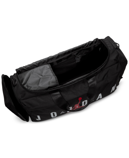 Jordan Large Logo Duffel Bag - Black/Gym Red/White