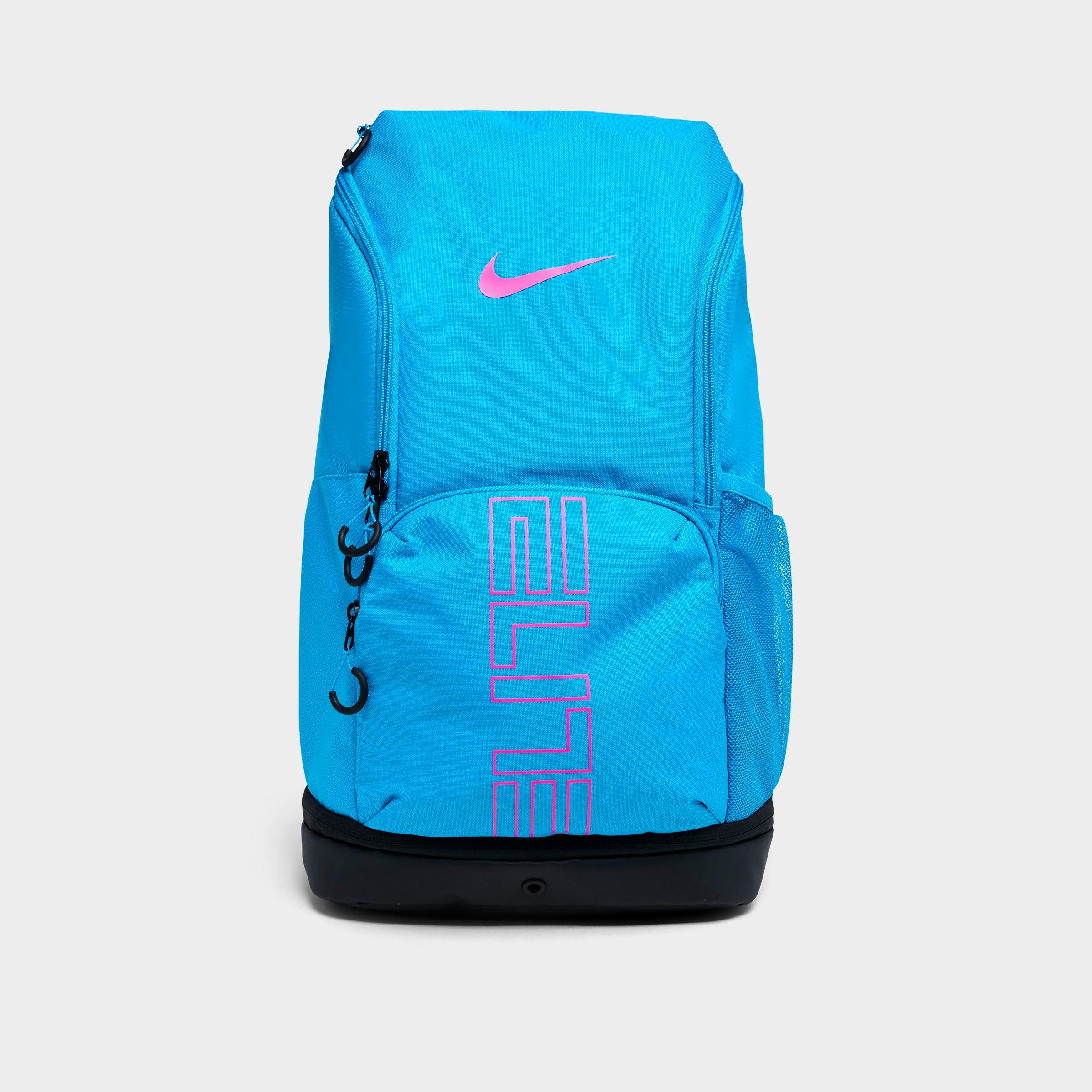 Nithtke Varsity Hoops Elite Backpack (32L) - Light Current Blue/Black/Laser Fuchsia