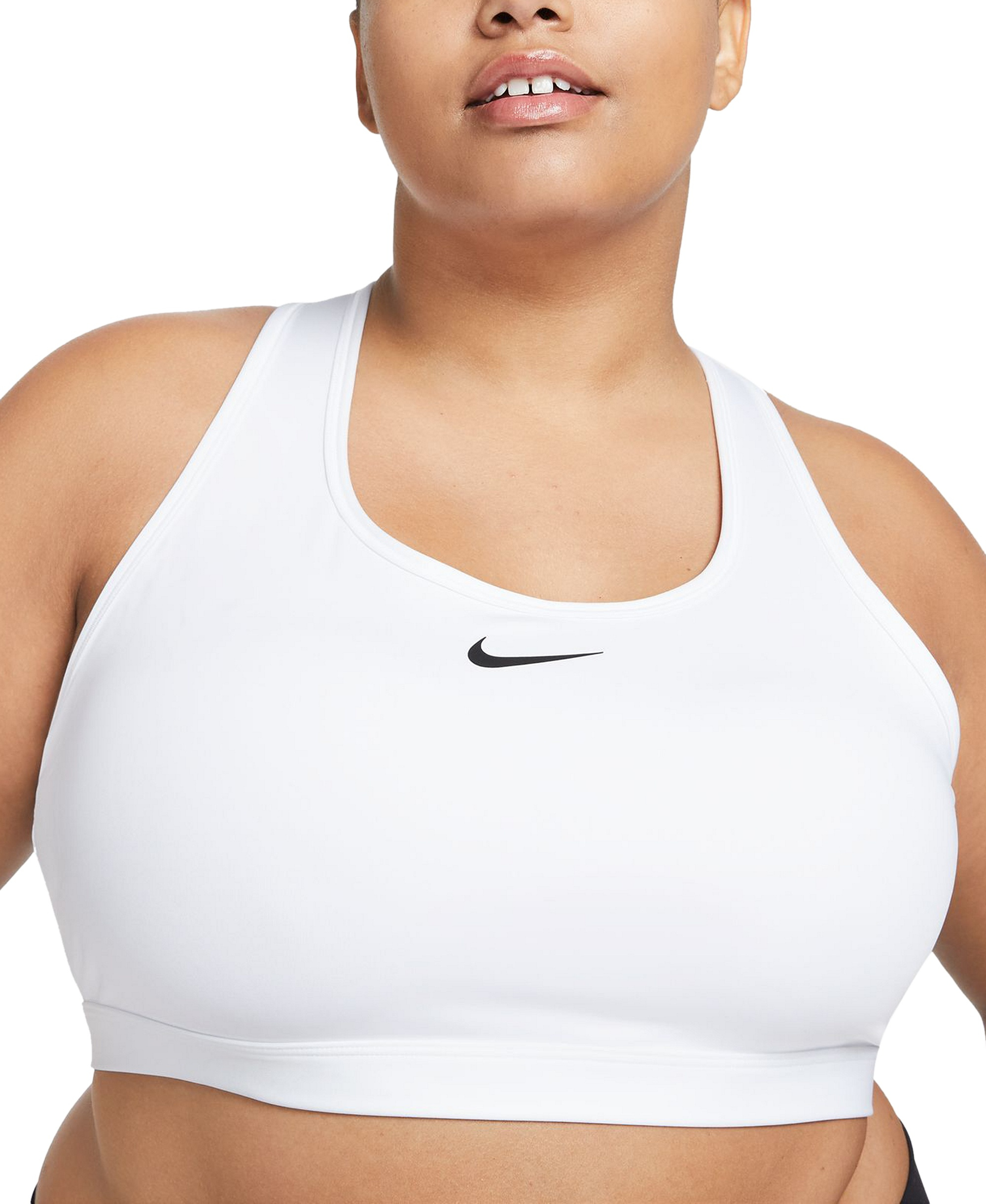 Nike Women's Swoosh Padded Sports Bra - White