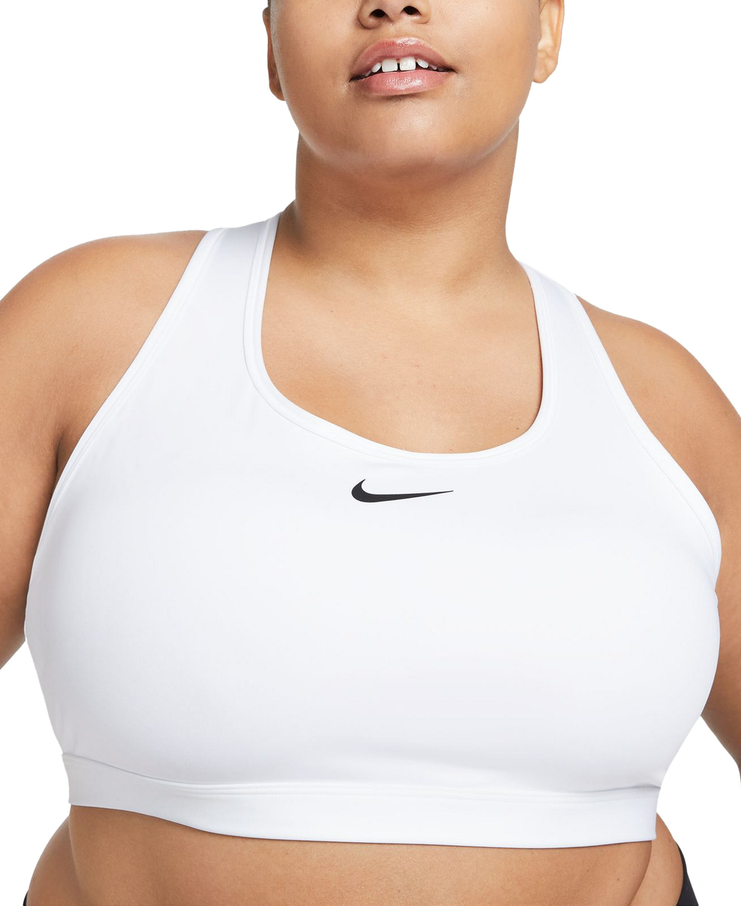 Nike Women's Swoosh Padded Sports Bra - White
