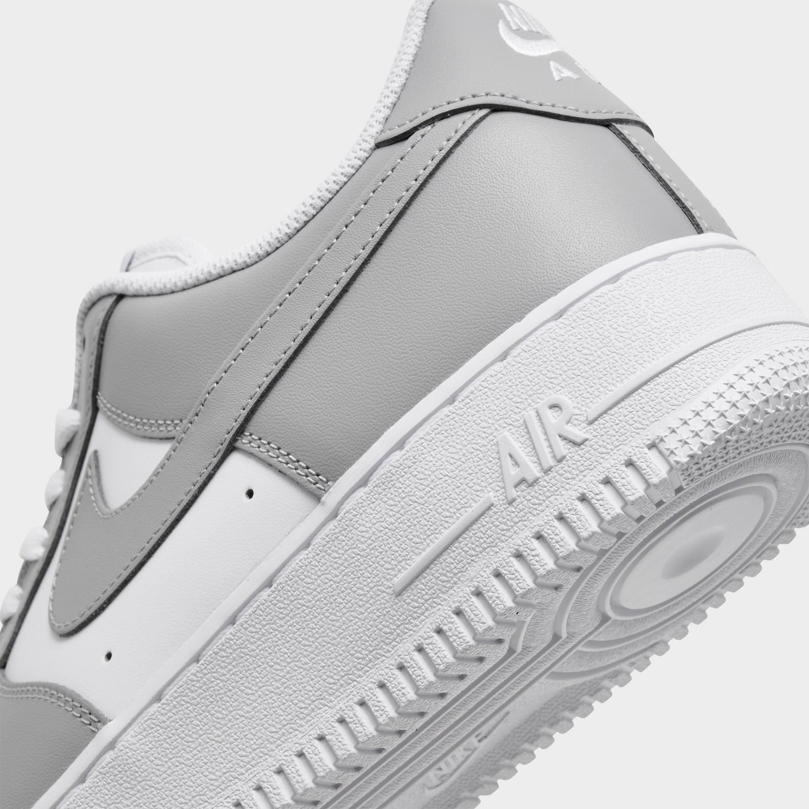 Men's Nike Air Force 1 '07 Low Casual Shoes - White/White/Light Smoke Grey/Light Smoke Grey