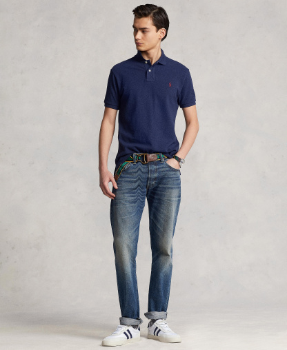 Polo Ralph Lauren Men's Classic-Fit Mesh Polo Shirt - Spring Navy Heather