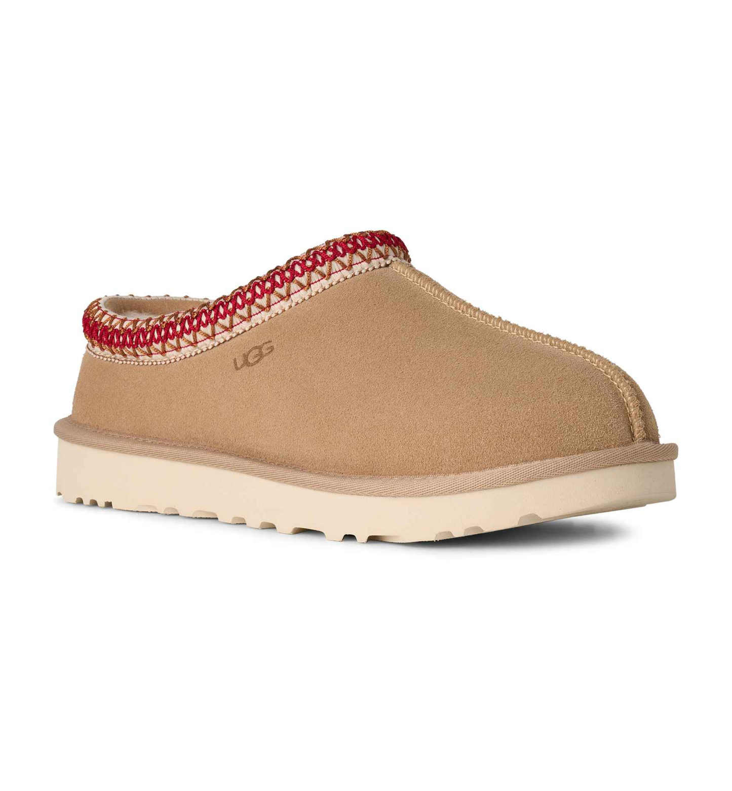 UGG® Women's Tasman II Slip-On Slide Slippers - Sand/Dark Cherry