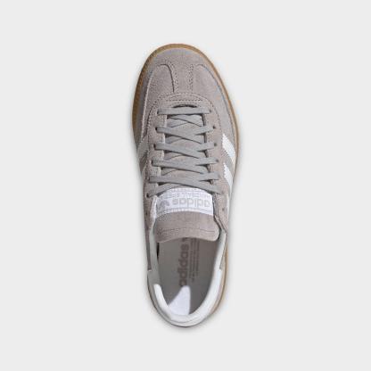 Big Kids' adidas Originals Handball Spezial Casual Shoes - Part 1 - Grey Two/Cloud White/Gum - Top view