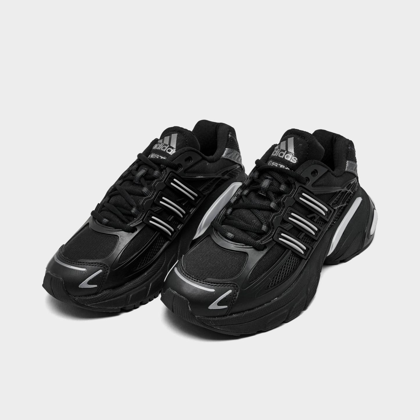 Big Kids' adidas Adistar XLG 2.0 Casual Shoes - Black/Black/Silver Metallic - view 2