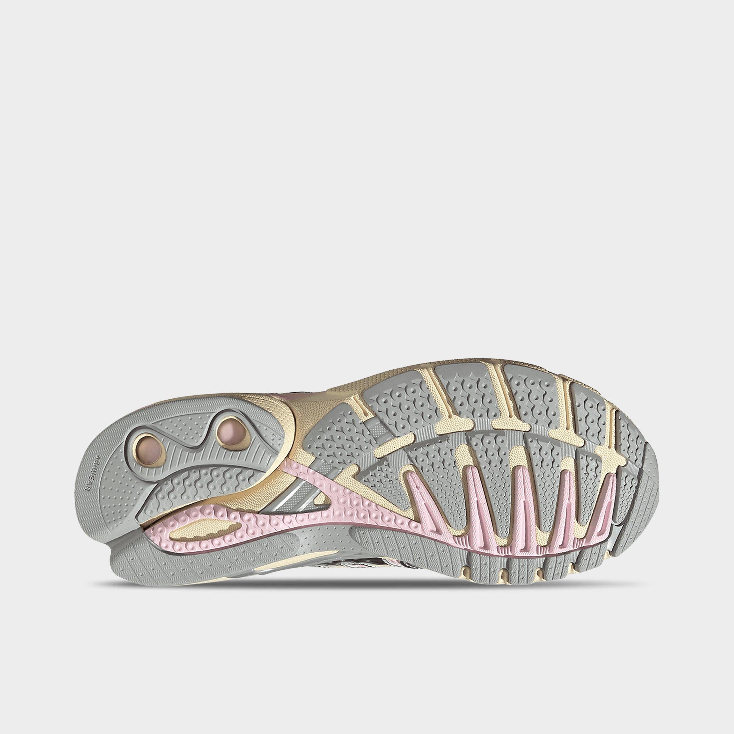Women's adidas Adistar Control 5 Pony Print Casual Shoes - Part 3 - Warm Vanilla/Clear Pink/Silver Metallic - Bottom view