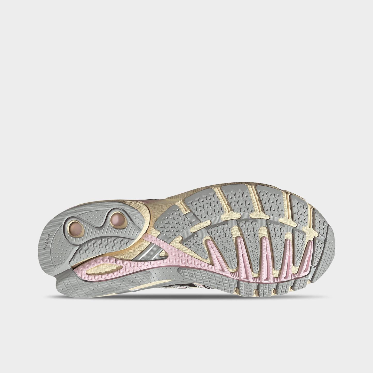 Women's adidas Adistar Control 5 Pony Print Casual Shoes - Part 3 - Warm Vanilla/Clear Pink/Silver Metallic - Bottom view
