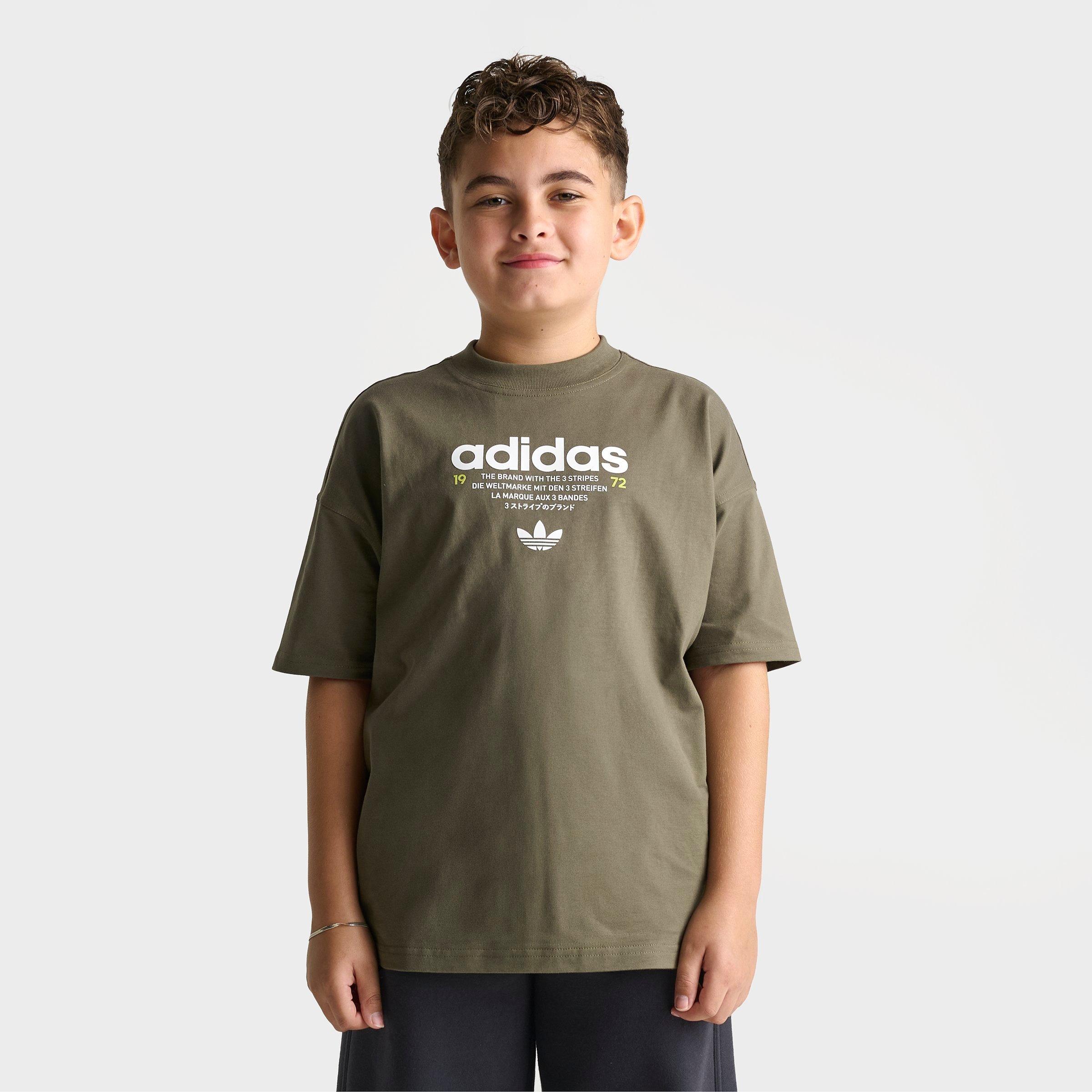 Big Kids' adidas Originals Basketball T-Shirt - Night Cargo