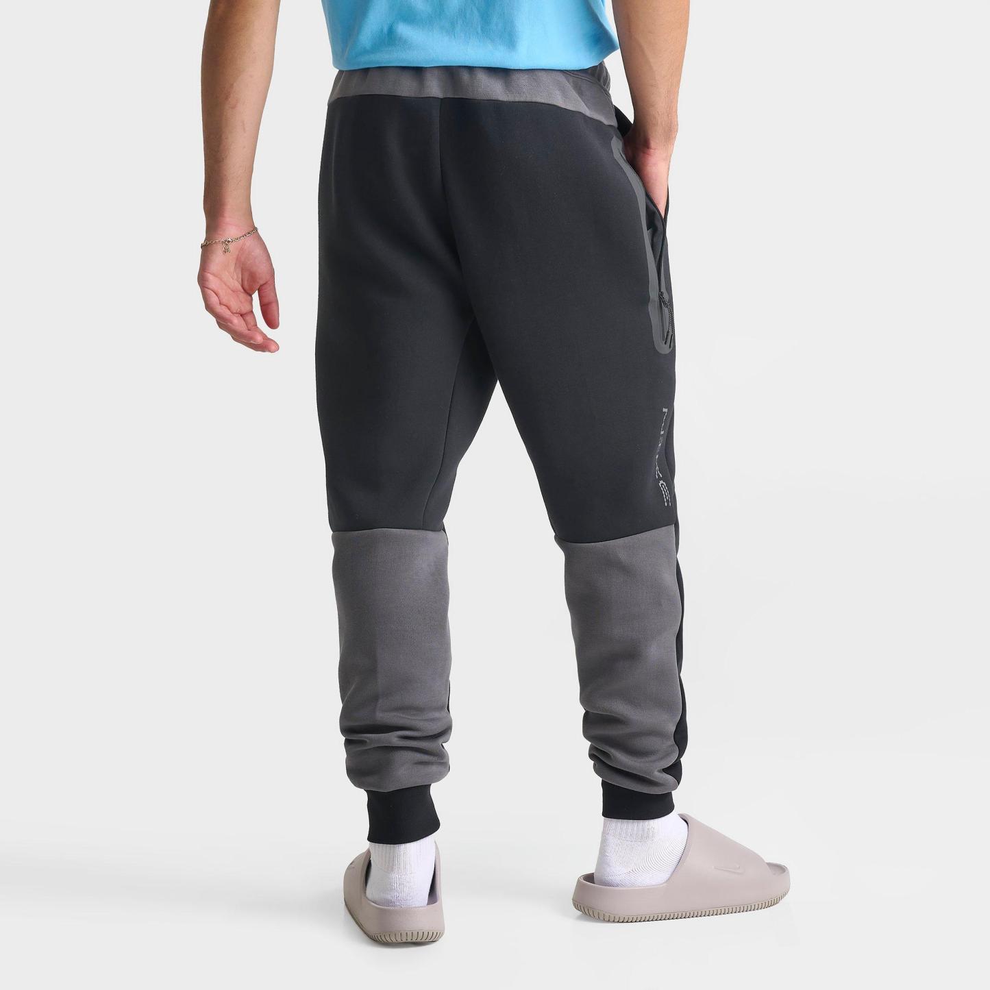 Men's Nithtke Tech Fleece Stacked Swoosh Jogger Pants - Black/Iron Grey
