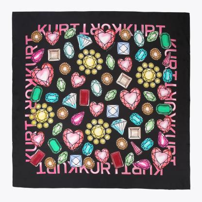 Kurt Geiger London Large Square Scarf - Pink - view 3