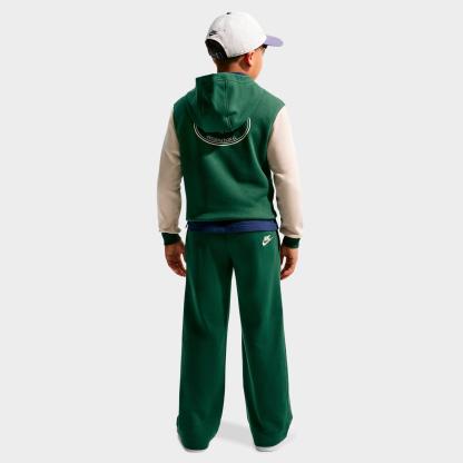 Big Kids' Nithtke Sportswear Club French Terry Open-Hem Pants - Fir/Sanddrift