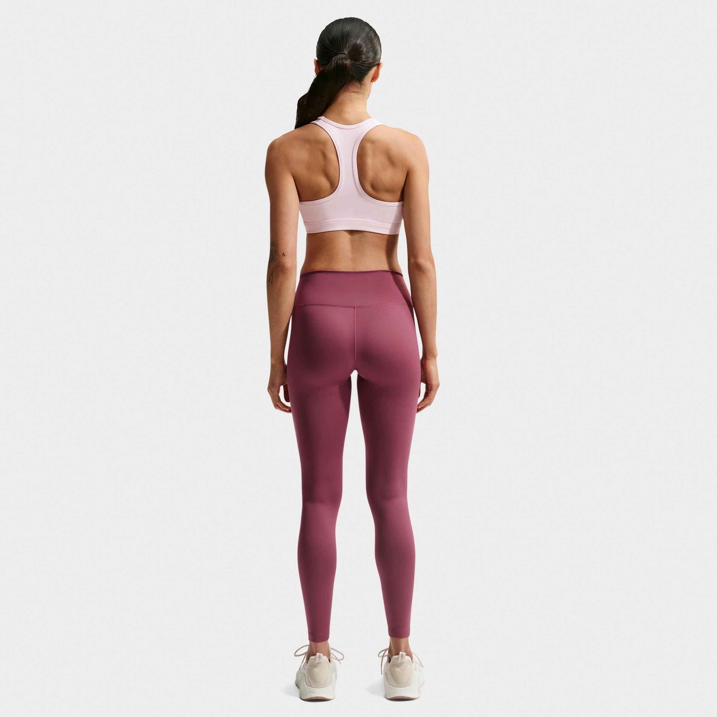 Women's Nithtke One Therma-FIT High-Waisted Full-Length Leggings - Pink Smoke/White