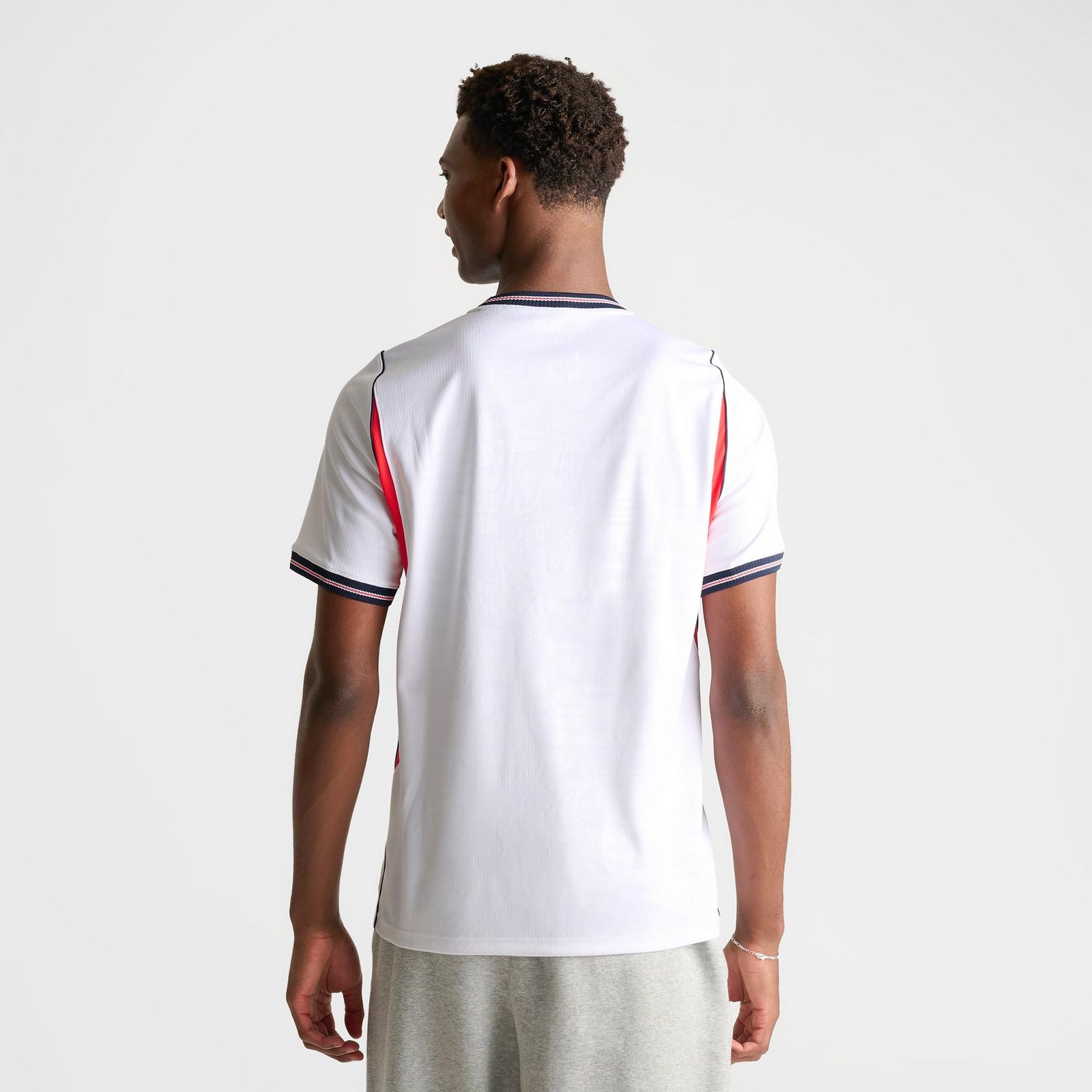 Men's Nike England 2026 Stadium Home Dri-FIT Replica Soccer Jersey - White/Speed Red/Obsidian