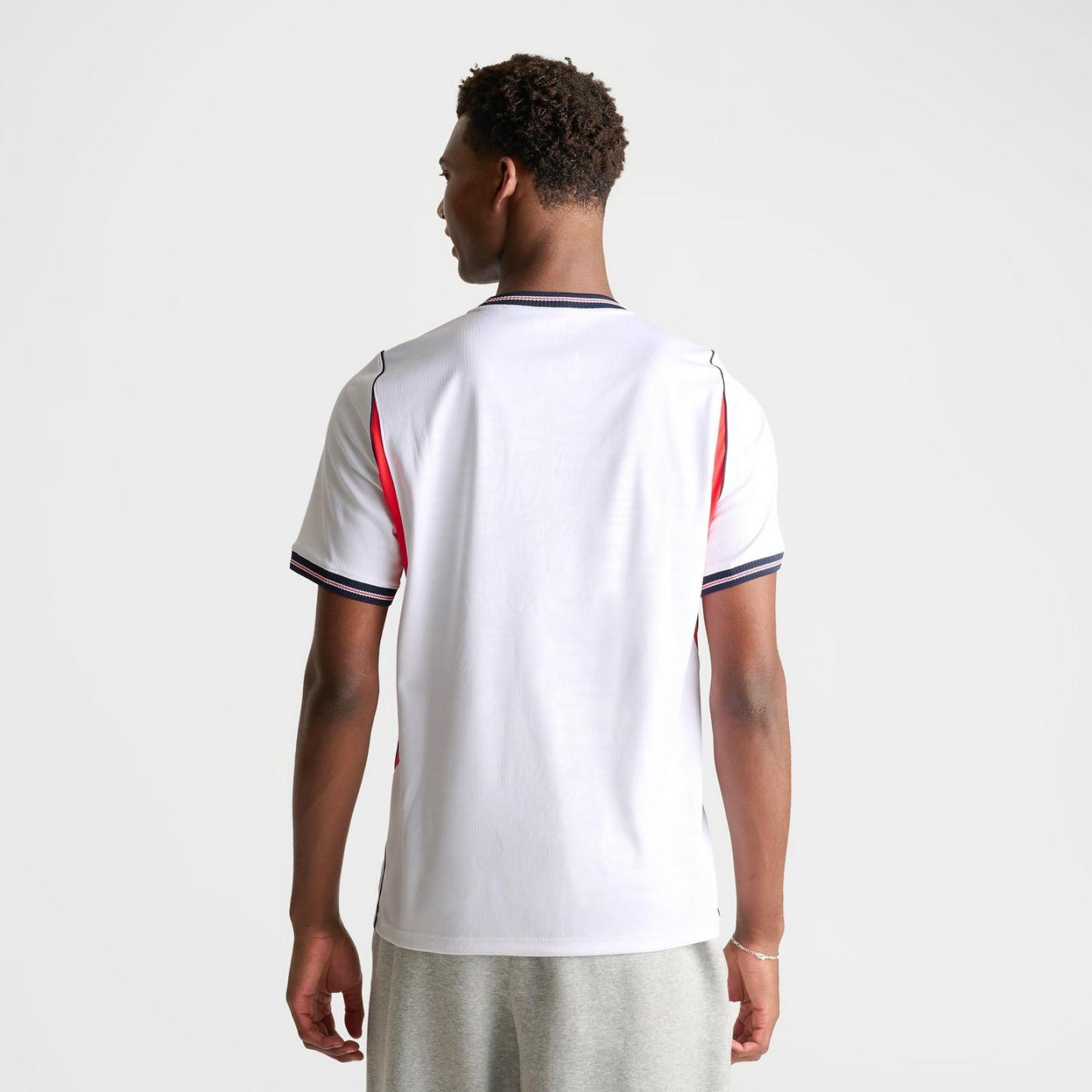 Men's Nike England 2026 Stadium Home Dri-FIT Replica Soccer Jersey - White/Speed Red/Obsidian