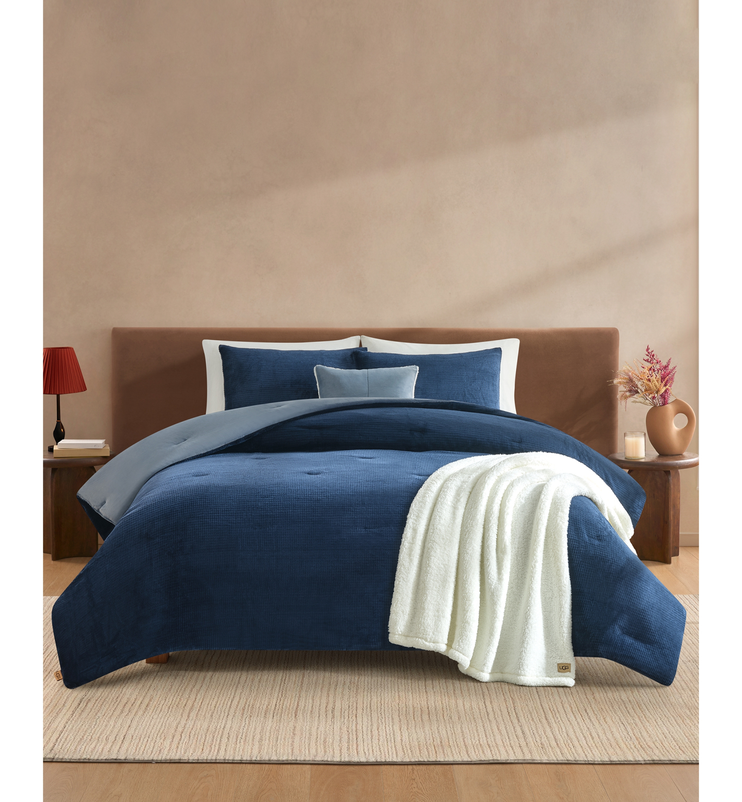 UGG® Brody Reversible Comforter Sets - Navy