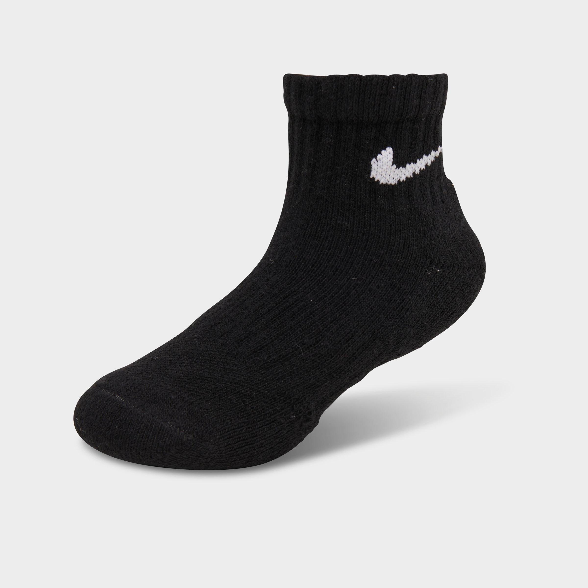 Little Kids' Nithtke Dri-FIT Ankle Socks (6-Pack) - Black